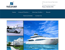 Tablet Screenshot of fraudlawgroup.com